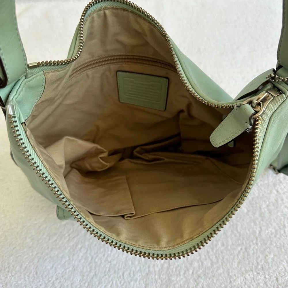 Coach Handbag Legacy Leather Courtenay Mint Green Hobo Shoulder Bag